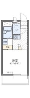 レオパレスオネスティⅢの間取り画像