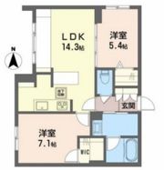 べレオガーデンズ北方Ⅱの間取り画像