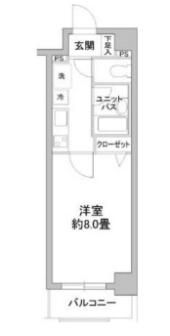 カスタリア野毛山の間取り画像