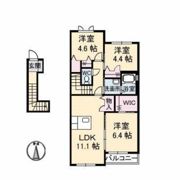 グランカーサ平井 壱番館の間取り画像