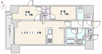 ザ・ライオンズミレス蔵前の間取り画像