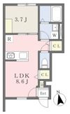 Enzo三町A棟の間取り画像