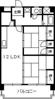 三滝コーポラスの間取り画像