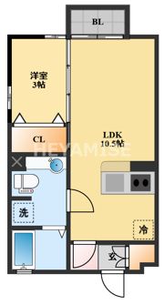 セジュールYAMAZAKI B棟の間取り画像
