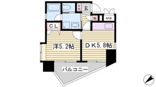 ワコーレハーバーシティ元町の間取り画像