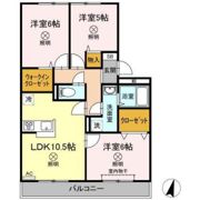 ハイカムールウエストリバー A棟の間取り画像