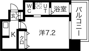 ジュネーゼロイヤルレジデンス梅田東の間取り画像