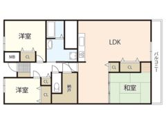 イトーピア己斐マンションの間取り画像