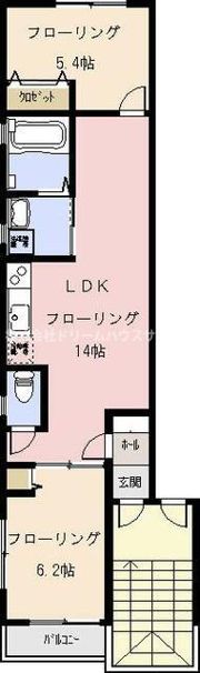 プレジデントマンション日の出町の間取り画像