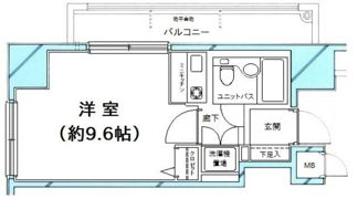 コスモ門前仲町の間取り画像