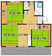ビレッジハウス白野江6号棟の間取り画像