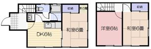 福富西戸建ての間取り画像