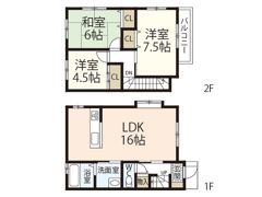 浅野メゾネットの間取り画像