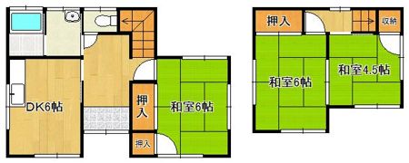 小倉南区八幡町戸建ての間取り画像