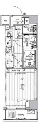 ザ・プレミアムキューブG潮見の間取り画像
