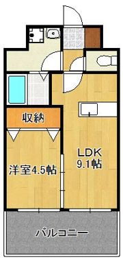 レジェンド直方壱番館の間取り画像