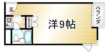 下鴨女子学生会館テラッセ糺ノ森の間取り画像