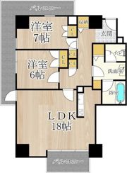 ザ・グランドビュー・オオサカの間取り画像