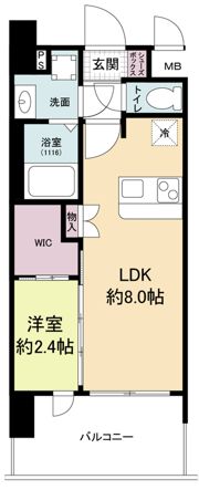 セレニテ阿波座ミラクの間取り画像