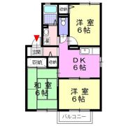 エトワール渡辺Bの間取り画像