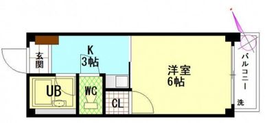 ビレッジ中央の間取り画像