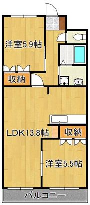 セントラル・ヒルA棟の間取り画像