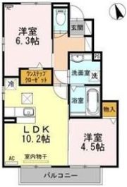 メゾン・ド・ボヌール Bの間取り画像
