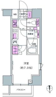 プレジリア東日本橋の間取り画像
