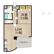 フェルザ今宮戎(旧:Krehl難波南)の間取り画像