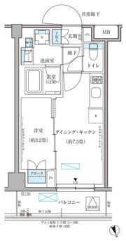 パークアクシス文京本郷の間取り画像