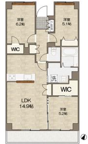 CROTH Omiya（クロス大宮）の間取り画像