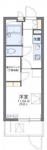 レオパレス中州の間取り画像