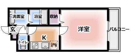 アンプルールクラージュ三喜Ⅰの間取り画像