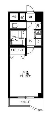 イーストパレスの間取り画像