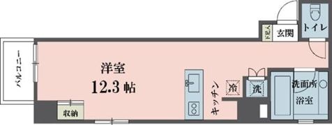 アムス四谷三丁目の間取り画像