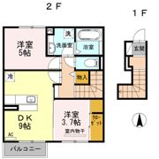 アンシャンテ憩B棟の間取り画像
