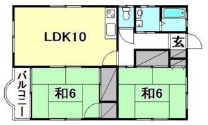 空港ハイツ（南吉田町2587）の間取り画像