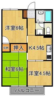 ハイツはるみつの間取り画像