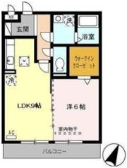 クラージュの間取り画像