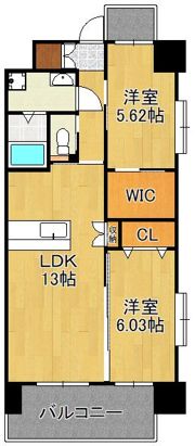 ギャラン二島の間取り画像