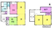 一宮市定水寺戸建の間取り画像