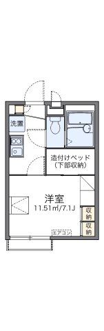 レオパレスグリーンベールの間取り画像