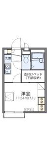 レオパレスグリーンベールの間取り画像