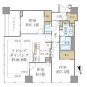 白金ザ・スカイ東棟の間取り画像