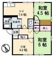 コスモタウン森岡 C棟の間取り画像