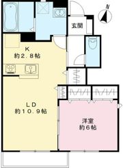 メルベーユFⅢの間取り画像