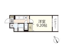 JRBハイツ矢賀駅前の間取り画像