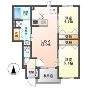 ブルースカイの間取り画像