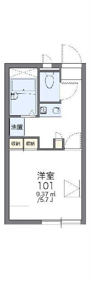 レオパレスエスポワールの間取り画像