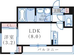 エハコ日暮通の間取り画像